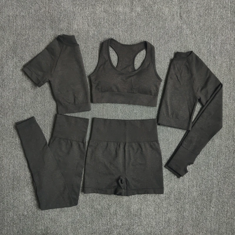 2/3/5PCS Seamless Women Yoga Set Workout Sportswear Gym Clothing Fitness Long Sleeve Crop Top High Waist Leggings Sports Suits
2/3/5PCS Seamless Women Yoga Set Workout Sportswear Gym Clothing Fitness Long Sleeve Crop Top High Waist Leggings Sports Suits