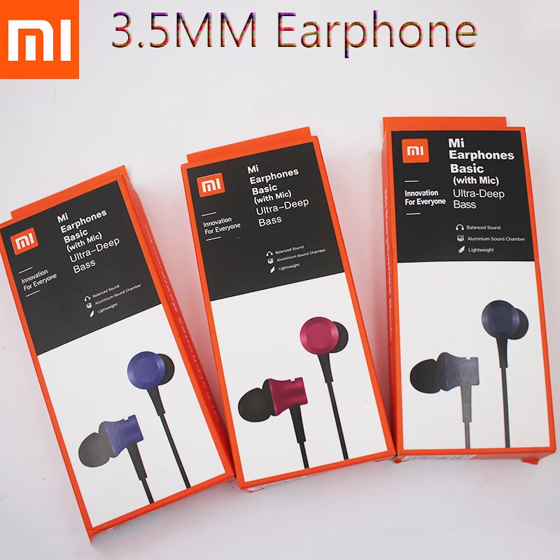 Наушники Xiaomi Piston 3 Mi Fresh наушники вкладыши 5 мм с микрофоном для Note10 CC9 X2 F2 Pro Redmi 8A 9C