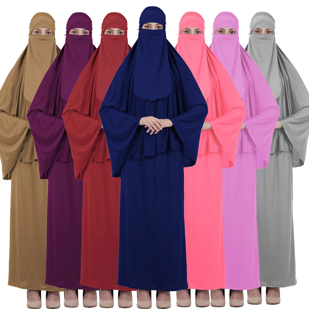 Muslim Veil Hijab Abaya 3 Pieces Dress Women Islamic Prayer Garment Khimar Skirts Jilbab Full Cover Burqa Ramadan Arab Kaftan
Muslim Veil Hijab Abaya 3 Pieces Dress Women Islamic Prayer Garment Khimar Skirts Jilbab Full Cover Burqa Ramadan Arab Kaftan