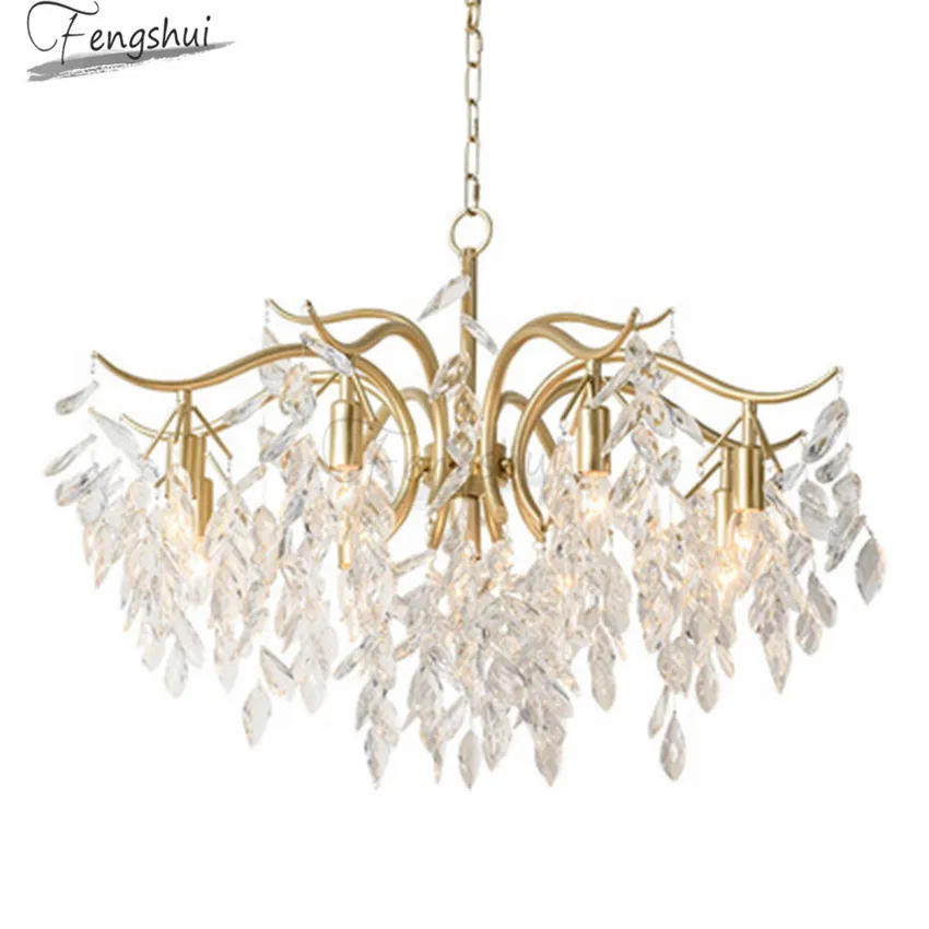 Modern Light Luxury Crystal Chandeliers Fixtures European LED Living Dining Room Lamp Bedroom Loft Cafe Villa Decor Hanging Lamp
Modern Light Luxury Crystal Chandeliers Fixtures European LED Living Dining Room Lamp Bedroom Loft Cafe Villa Decor Hanging Lamp