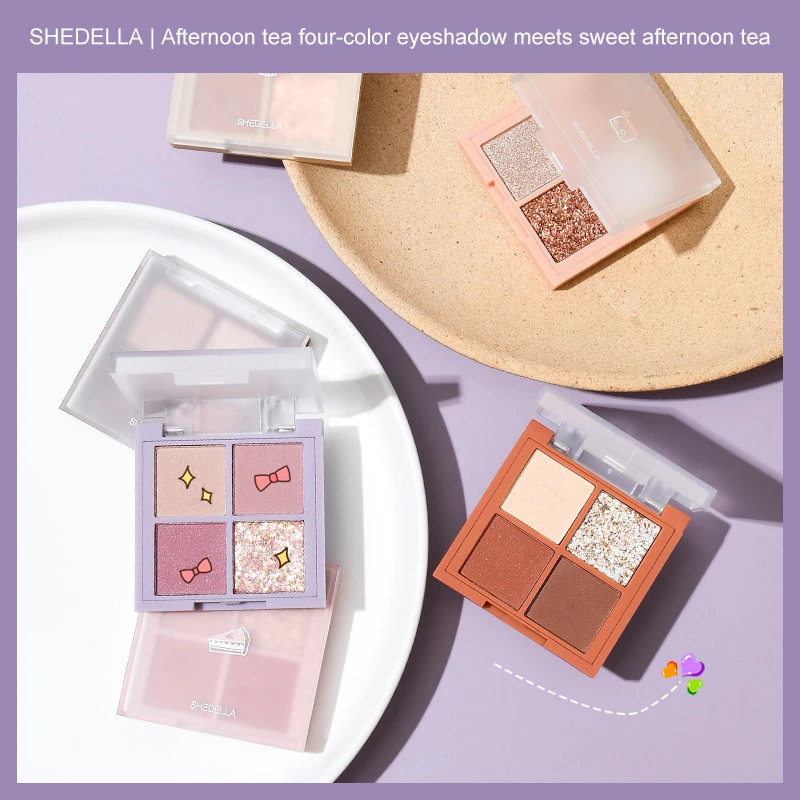4 Colors Mini Eyeshadow Palette Matte Pearlescent Earth Shiny Eyeshadow Waterproof Easy Color Eye Makeup Cosmetics TSLM1
4 Colors Mini Eyeshadow Palette Matte Pearlescent Earth Shiny Eyeshadow Waterproof Easy Color Eye Makeup Cosmetics TSLM1