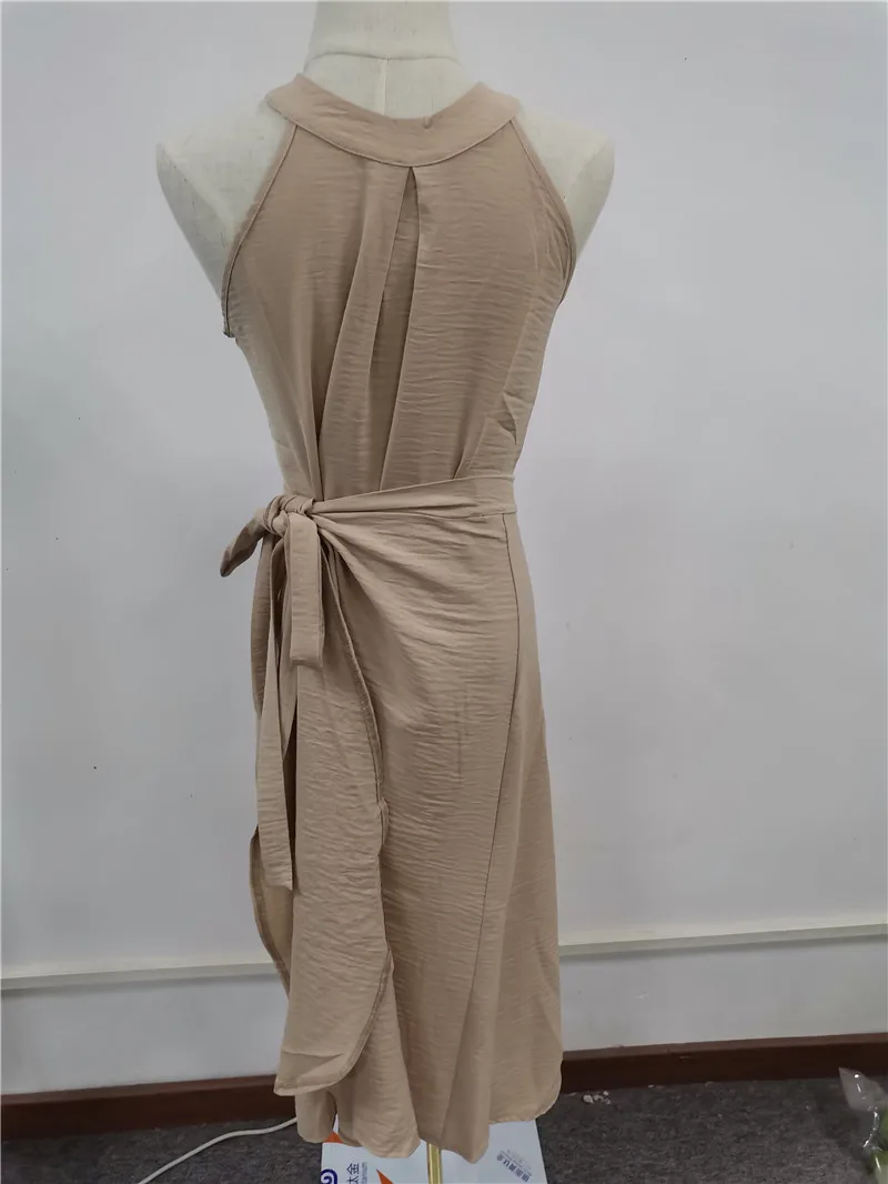 2020 Summer Women Midi Long Dress Korean Style Elegant Sleeveless O-neck Lacing Dresses Split Solid Color Office Lady Stylish
2020 Summer Women Midi Long Dress Korean Style Elegant Sleeveless O-neck Lacing Dresses Split Solid Color Office Lady Stylish