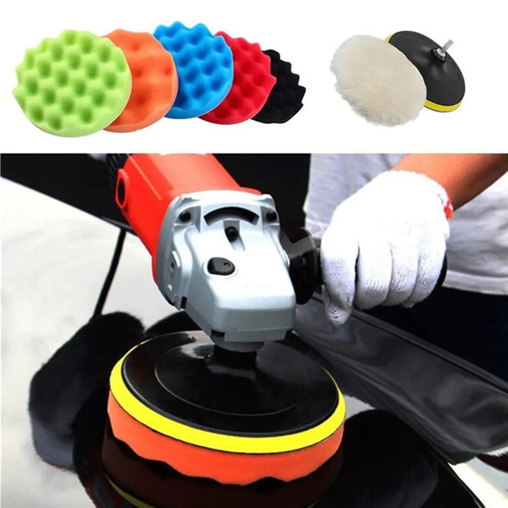 11Pcs 3inch Car products waxing polishing Disc Buffing Waxing Sponge Wool Wheel Polishing Pad for Car Polisher Drill Adapter 
11Pcs 3inch Car products waxing polishing Disc Buffing Waxing Sponge Wool Wheel Polishing Pad for Car Polisher Drill Adapter