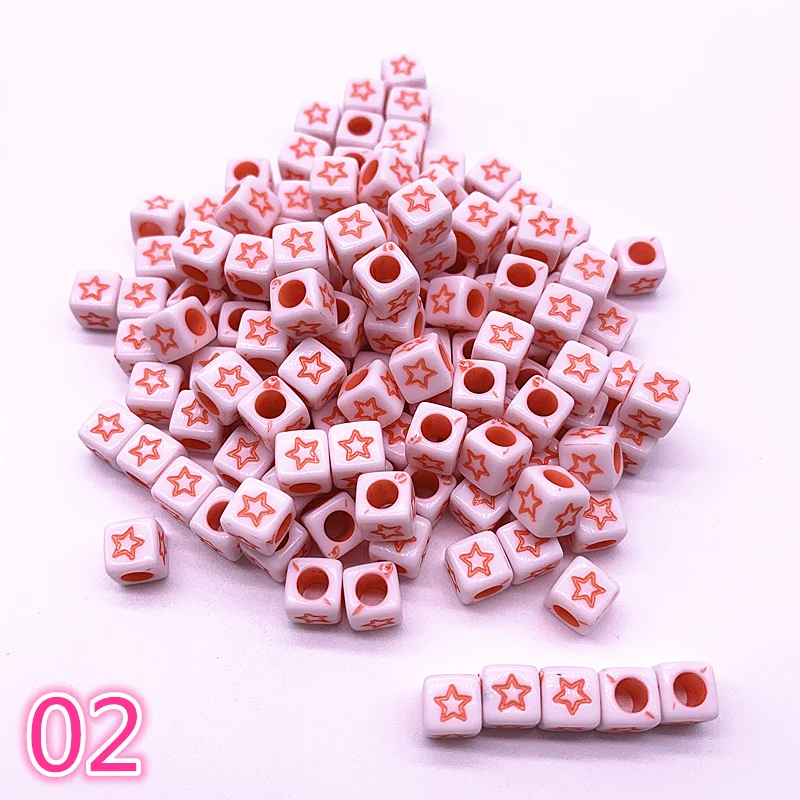NEW 50pcs/lot 7mm Love/Stars Alphabet Letter Acrylic Cube Beads for Jewelry Making DIY Bracelet Accessories #02
NEW 50pcs/lot 7mm Love/Stars Alphabet Letter Acrylic Cube Beads for Jewelry Making DIY Bracelet Accessories #02