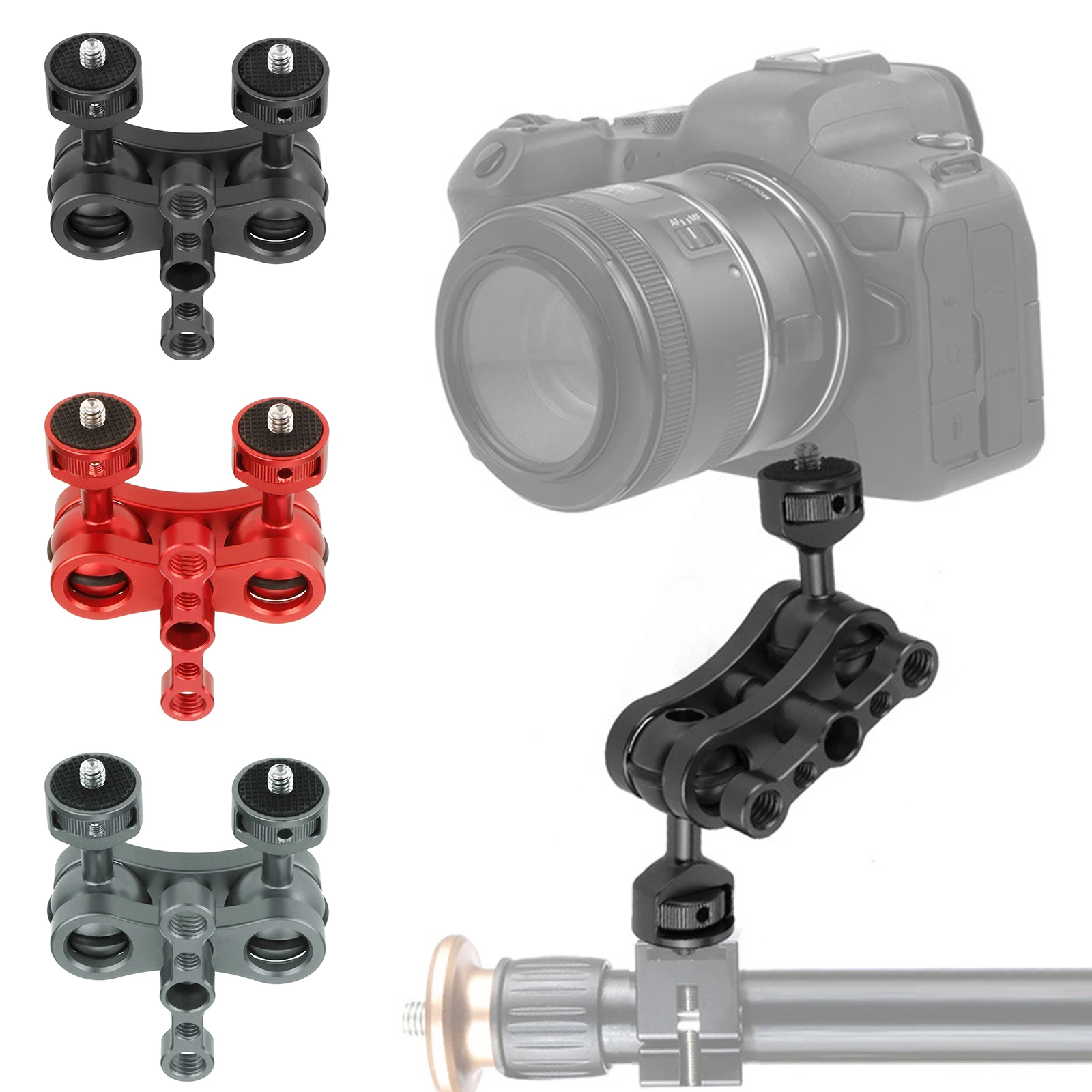 360° Arm Hand Extension Adapter Mount w/Two Ballheads for DJI Osmo Action Camera Acc
360° Arm Hand Extension Adapter Mount w/Two Ballheads for DJI Osmo Action Camera Acc