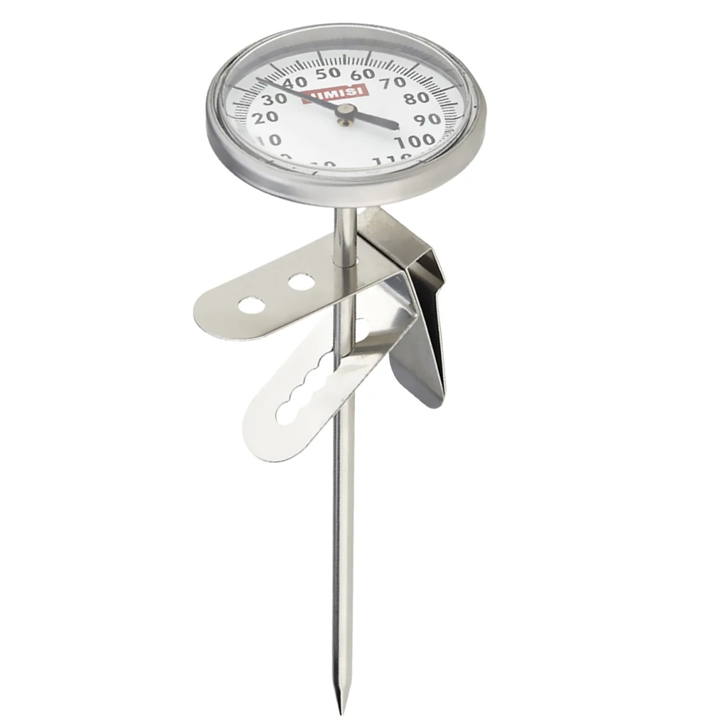 Instant Read Coffee Steamed Milk Frothing Thermometer Timer Stainless Steel Coffee Thermometer for milk pitcher or coffee pot
Instant Read Coffee Steamed Milk Frothing Thermometer Timer Stainless Steel Coffee Thermometer for milk pitcher or coffee pot