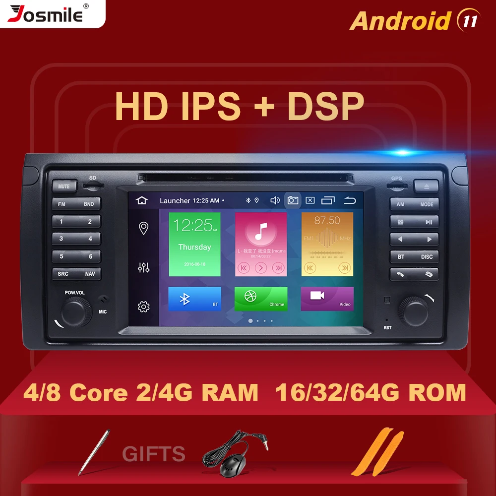 Автомобильный радиоприемник DSP, 4 Гб 64 ГБ, 1 din, Android 11, DVD-плеер для BMW X5 E53 E39, мультимедиа, аудио, GPS, стерео, навигация, головное устройство 8 ядер
Автомобильный радиоприемник DSP, 4 Гб 64 ГБ, 1 din, Android 11, DVD-плеер для BMW X5 E53 E39, мультимедиа, аудио, GPS, стерео, навигация, головное устройство 8 ядер