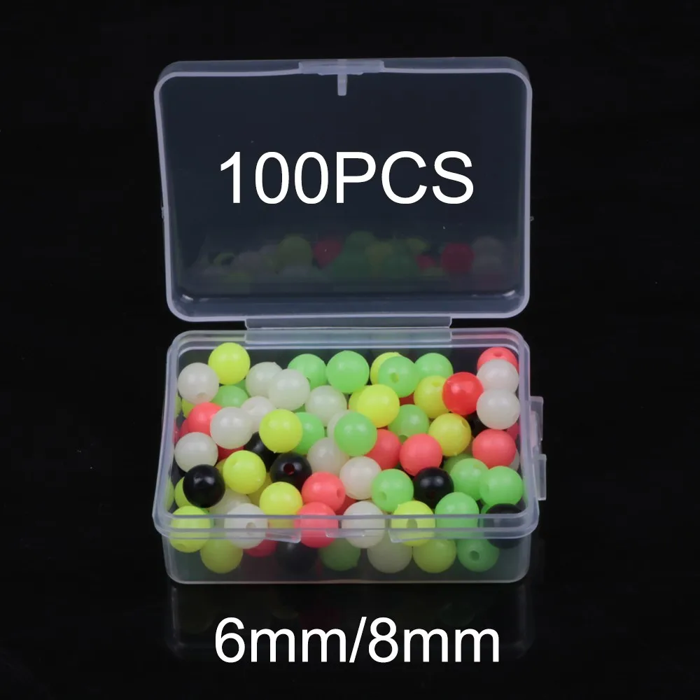 100PC 6mm/8mm Lumi Beads Rig Making Beads Sea With Box Plastic Fishing Rig Attractor Available Fishing Terminal Tackle
100PC 6mm/8mm Lumi Beads Rig Making Beads Sea With Box Plastic Fishing Rig Attractor Available Fishing Terminal Tackle