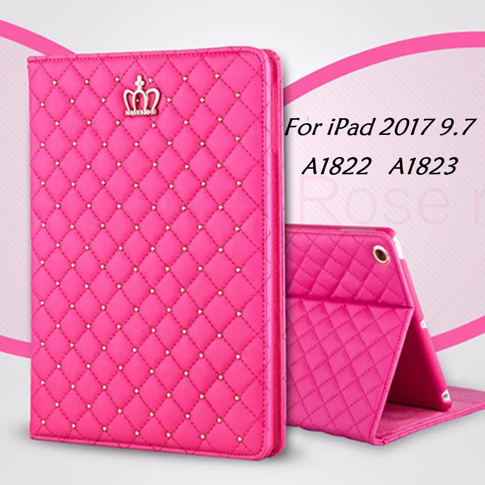 9.7'' Luxury Crown Coque For iPad 2017 9.7 Case Flip A1822 A1823 Smart Auto-Sleep PU Leather Stand Cover for iPad 9.7 2017 Case
9.7'' Luxury Crown Coque For iPad 2017 9.7 Case Flip A1822 A1823 Smart Auto-Sleep PU Leather Stand Cover for iPad 9.7 2017 Case