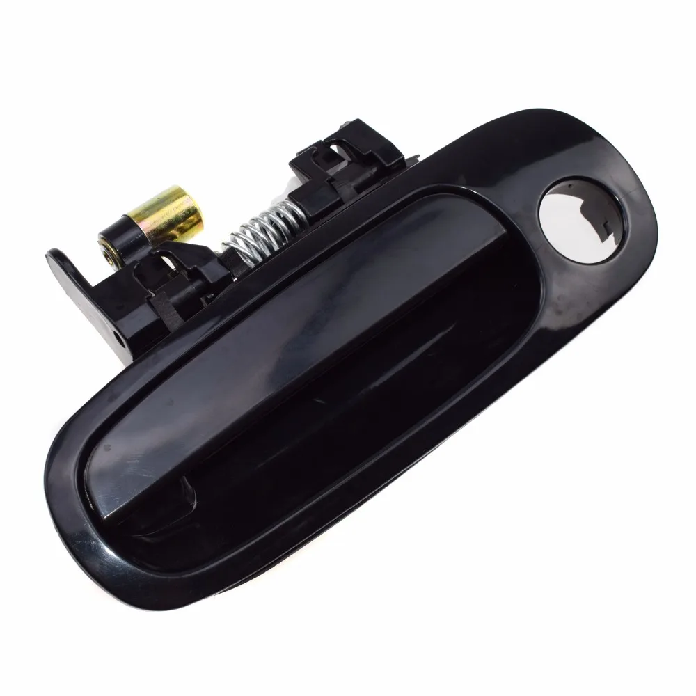 Черная Наружная ручка двери передняя и левая 6921002040 77563 для Toyota Corolla Chevrolet Chevy Prizm 1998