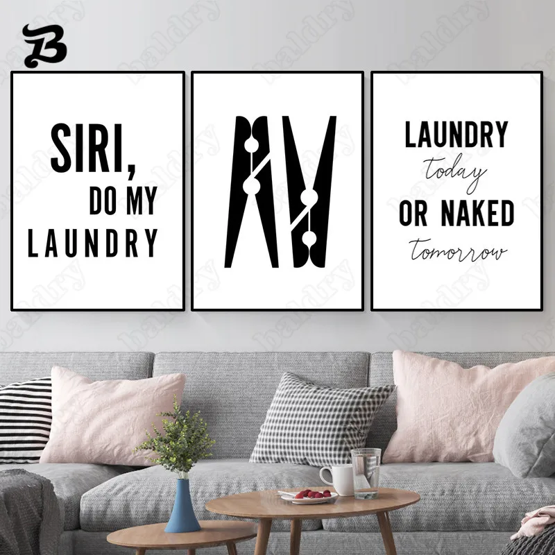 Bathroom Quote Art Decoration Laundry or Naked Posters and Prints Wall Pictures Black and White Canvas Painting Home Decoration
Bathroom Quote Art Decoration Laundry or Naked Posters and Prints Wall Pictures Black and White Canvas Painting Home Decoration