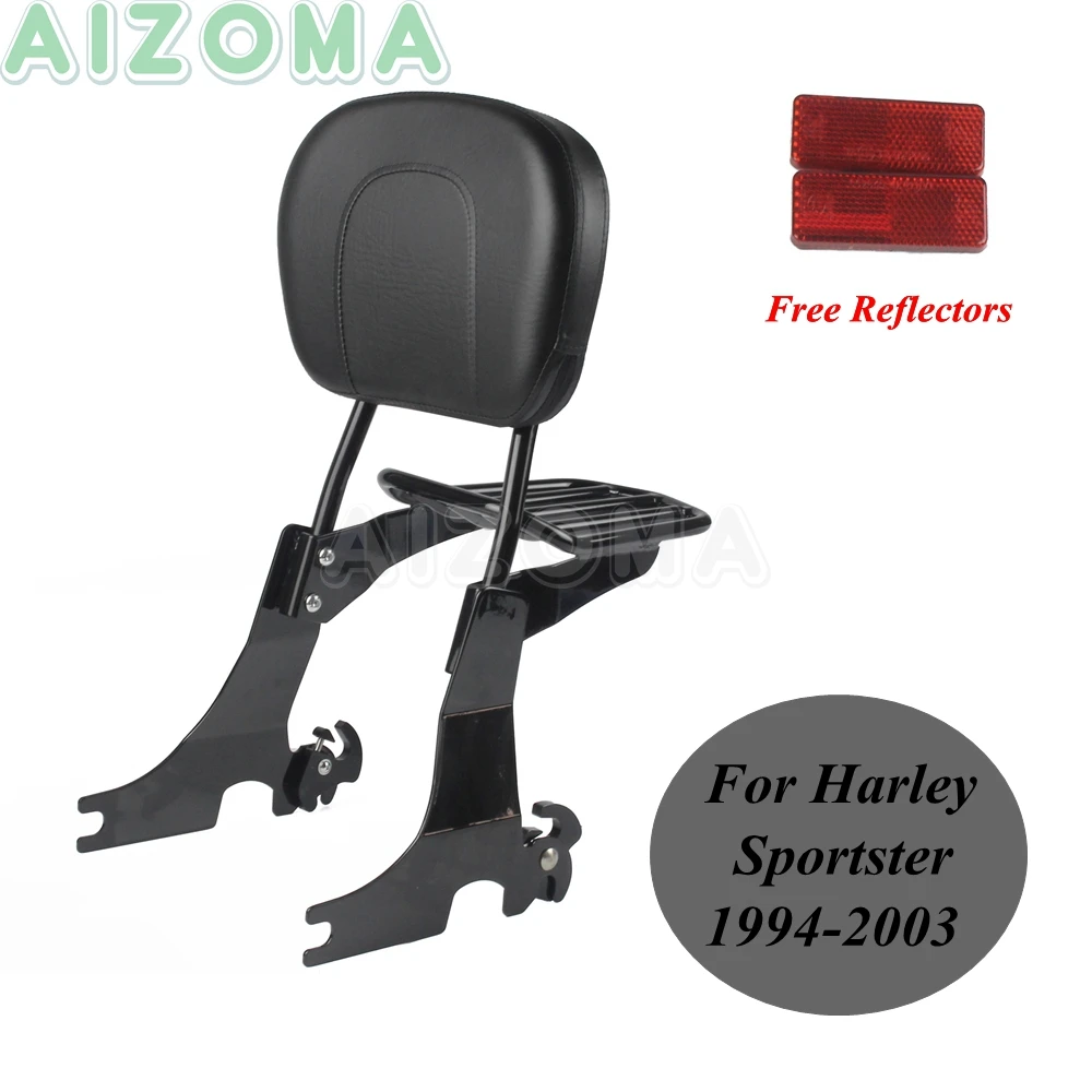 Adjustable Sissy Bar Backrest Black Detachable Luggage Rack For Harley XL Sportster Iron 883 SuperLow 1200 Forty-Eight Roadster
Adjustable Sissy Bar Backrest Black Detachable Luggage Rack For Harley XL Sportster Iron 883 SuperLow 1200 Forty-Eight Roadster