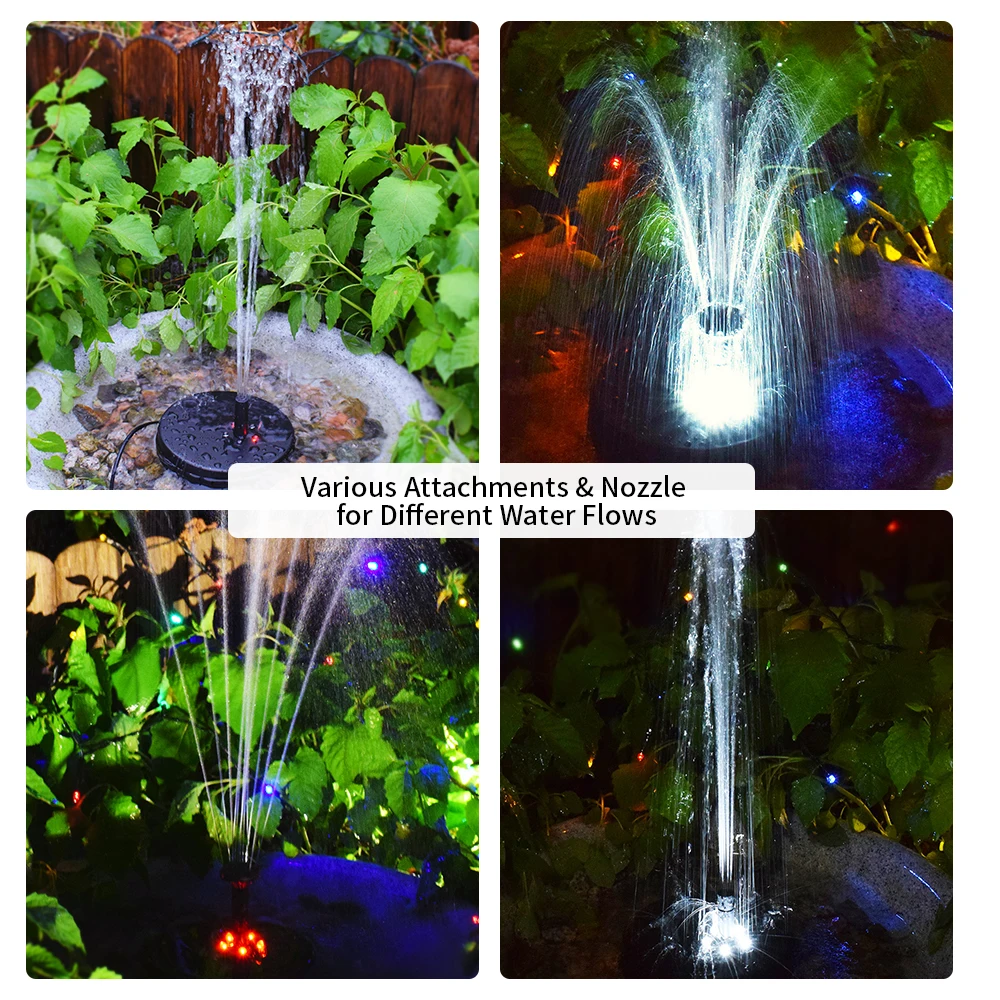 12V 5W Solar Powered Brushless Submersible Water Pump Solar Floating Fountain Pump for Patio Garden Pond Pool Decor with LED
12V 5W Solar Powered Brushless Submersible Water Pump Solar Floating Fountain Pump for Patio Garden Pond Pool Decor with LED