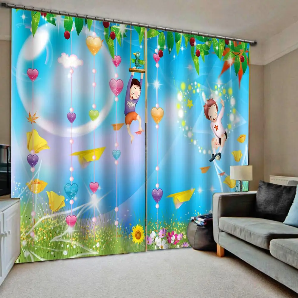 Blue cartoon curtains kids curtain 3D Window Curtain Dinosaur print Luxury Blackout For Living Room
Blue cartoon curtains kids curtain 3D Window Curtain Dinosaur print Luxury Blackout For Living Room