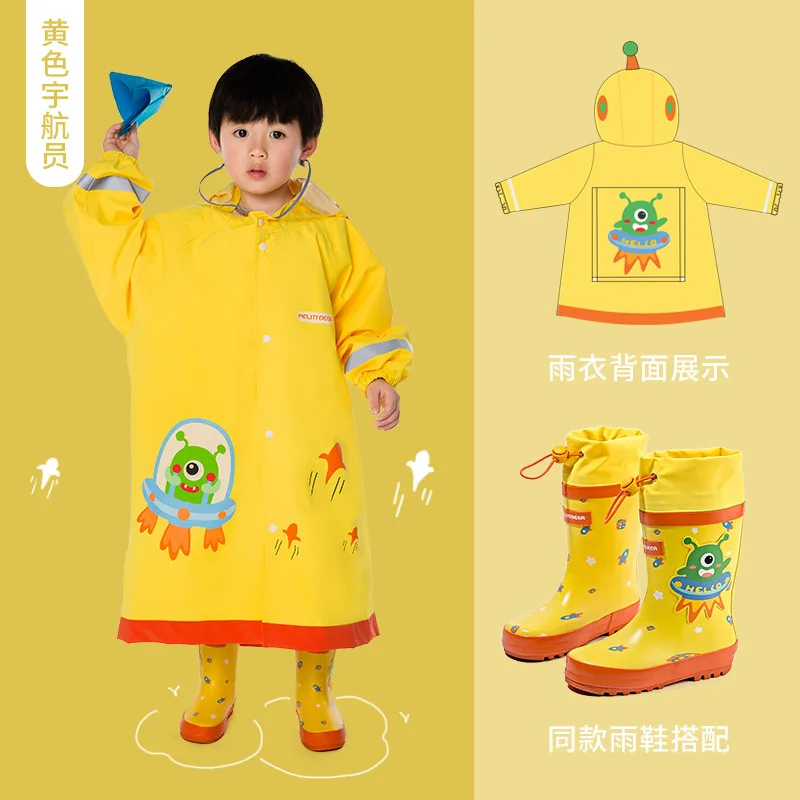 four seasons children kids astronaut one piece conjoined raincoat cute boys girls cartoon baby waterproof rain coat wear gear
four seasons children kids astronaut one piece conjoined raincoat cute boys girls cartoon baby waterproof rain coat wear gear