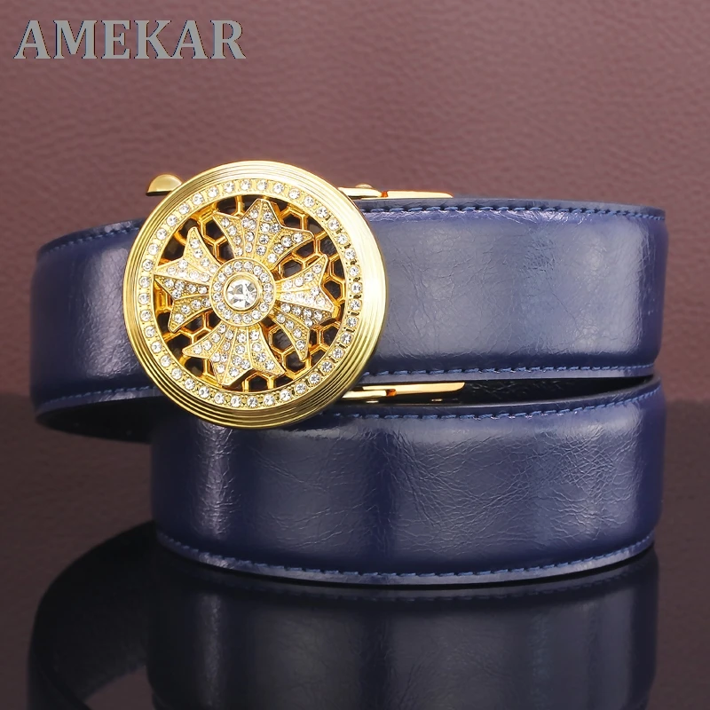 Fashion rotate round Automatic Buckle high quality young men belt luxury famous brand genuine leather designer ceinture homme Q9
Fashion rotate round Automatic Buckle high quality young men belt luxury famous brand genuine leather designer ceinture homme Q9