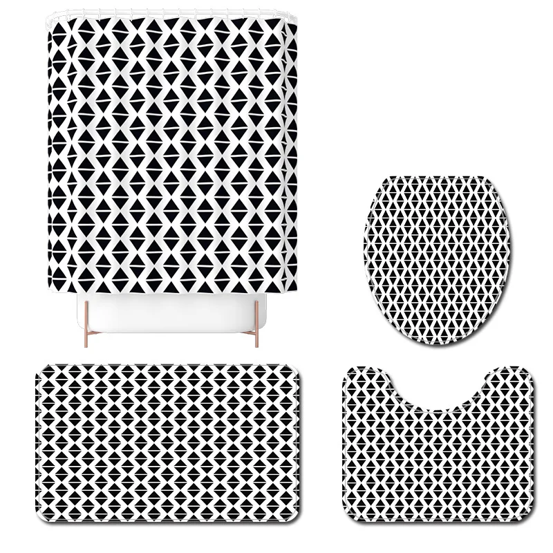 Abstract Printing Bath Mat and Shower Curtain Set Toilet Carpet Bathroom Decoration Carpet Rug Absorbent Rug Anti-slip Floor Mat
Abstract Printing Bath Mat and Shower Curtain Set Toilet Carpet Bathroom Decoration Carpet Rug Absorbent Rug Anti-slip Floor Mat