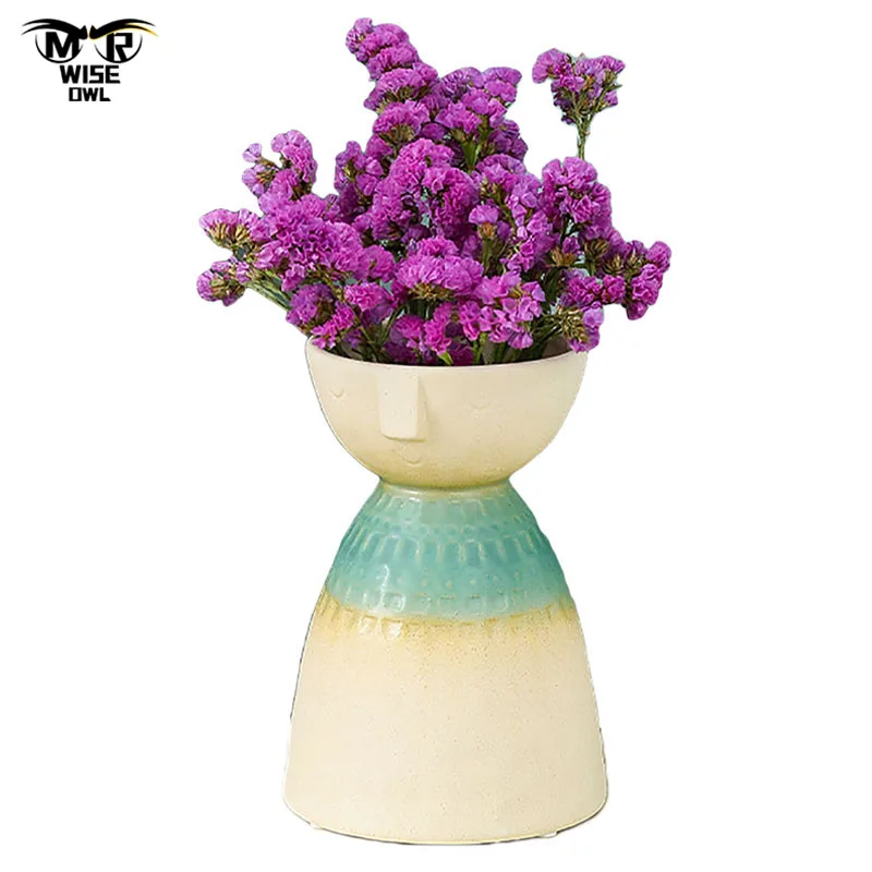 Ceramic Face Vase Nordic Simple Interior Bonsai Bedroom Living Room Desktop Decoration Office Ornaments Home Decor Flower Pot
Ceramic Face Vase Nordic Simple Interior Bonsai Bedroom Living Room Desktop Decoration Office Ornaments Home Decor Flower Pot