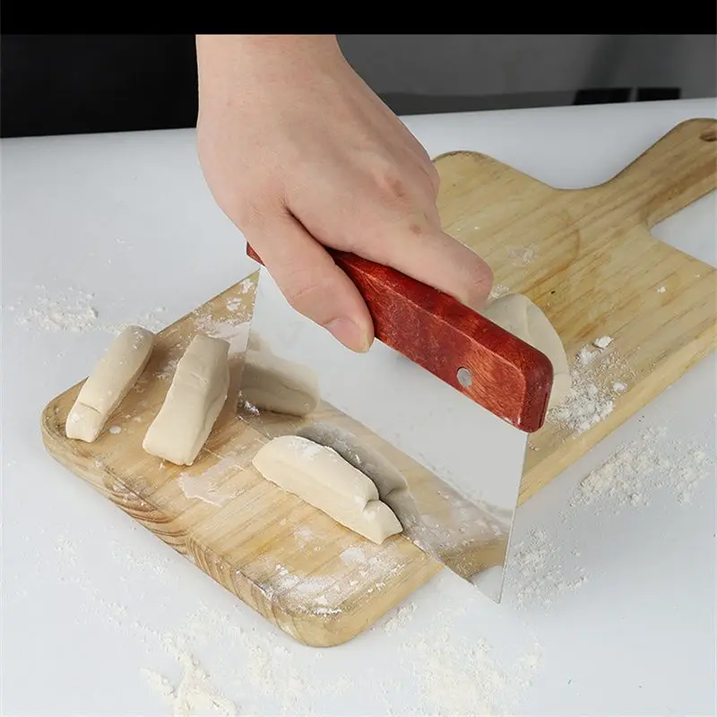 Aixiangru Thickened Stainless Steel Cutting Pizza Knife Steamed Bread Sugar Wooden Handle Scraper Baking Kitchen Accessories
Aixiangru Thickened Stainless Steel Cutting Pizza Knife Steamed Bread Sugar Wooden Handle Scraper Baking Kitchen Accessories