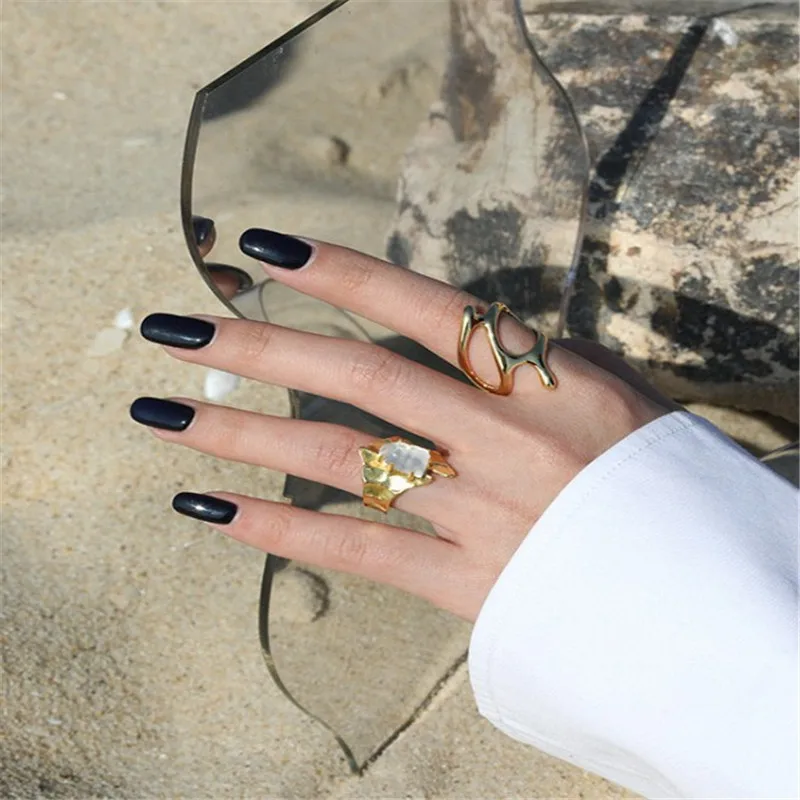 Authentic 925 Sterling Silver Geometric Rings New Punk Style Irregular Wide Surface Open Size Micro White Crystal Wedding Ring
Authentic 925 Sterling Silver Geometric Rings New Punk Style Irregular Wide Surface Open Size Micro White Crystal Wedding Ring
