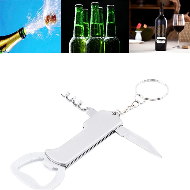 Creative 3 Colors Keychain Beer Bottle Opener Stainless Steel Multifunctional Handle Opener Creative Gift Wine & Kitchen Tool
Creative 3 Colors Keychain Beer Bottle Opener Stainless Steel Multifunctional Handle Opener Creative Gift Wine & Kitchen Tool