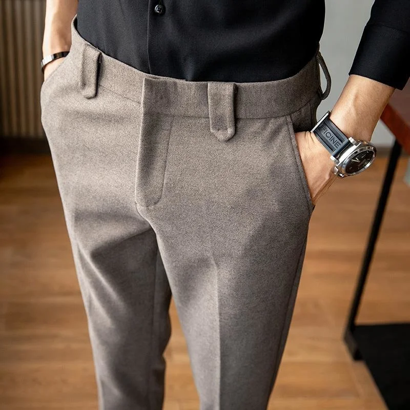 Autumn Fashion Winter Pants Men Slim Fit Business Elastic Business Long Trousers Male Korea Style Big Size Suit Pant W22
Autumn Fashion Winter Pants Men Slim Fit Business Elastic Business Long Trousers Male Korea Style Big Size Suit Pant W22