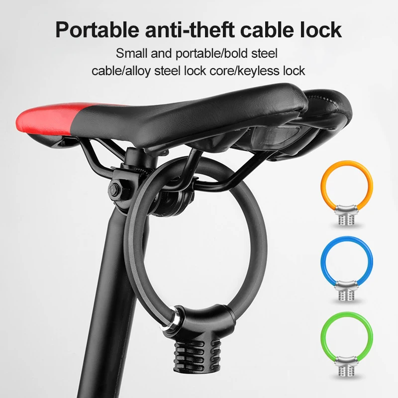 Bike Bicycle Ring Lock Anti-theft Lock Bicycle Portable Mini Safety Lock Racket Lock Bold Cable Lock Bicycle Accessories
Bike Bicycle Ring Lock Anti-theft Lock Bicycle Portable Mini Safety Lock Racket Lock Bold Cable Lock Bicycle Accessories