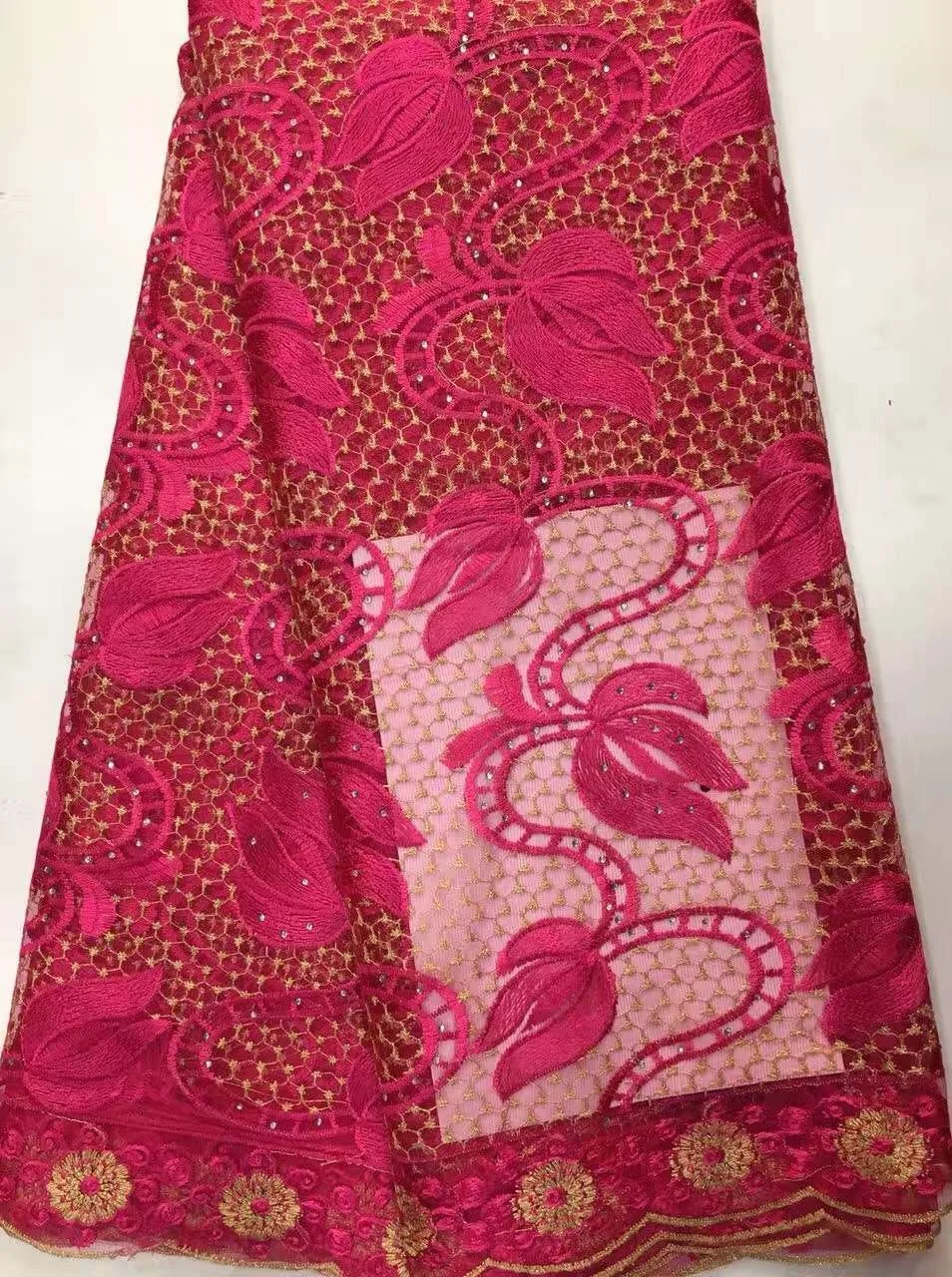 High Quality African Cord Lace Fabric New Arrival Guipure Lace Fabric for Party Dress Free Shipping D997
High Quality African Cord Lace Fabric New Arrival Guipure Lace Fabric for Party Dress Free Shipping D997