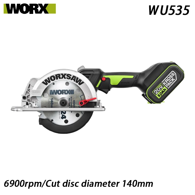 Аппарат для резки WORX, новая бесщеточная литиевая батарея WU535, высокомощная электрическая циркулярная пила промышленного класса
Аппарат для резки WORX, новая бесщеточная литиевая батарея WU535, высокомощная электрическая циркулярная пила промышленного класса