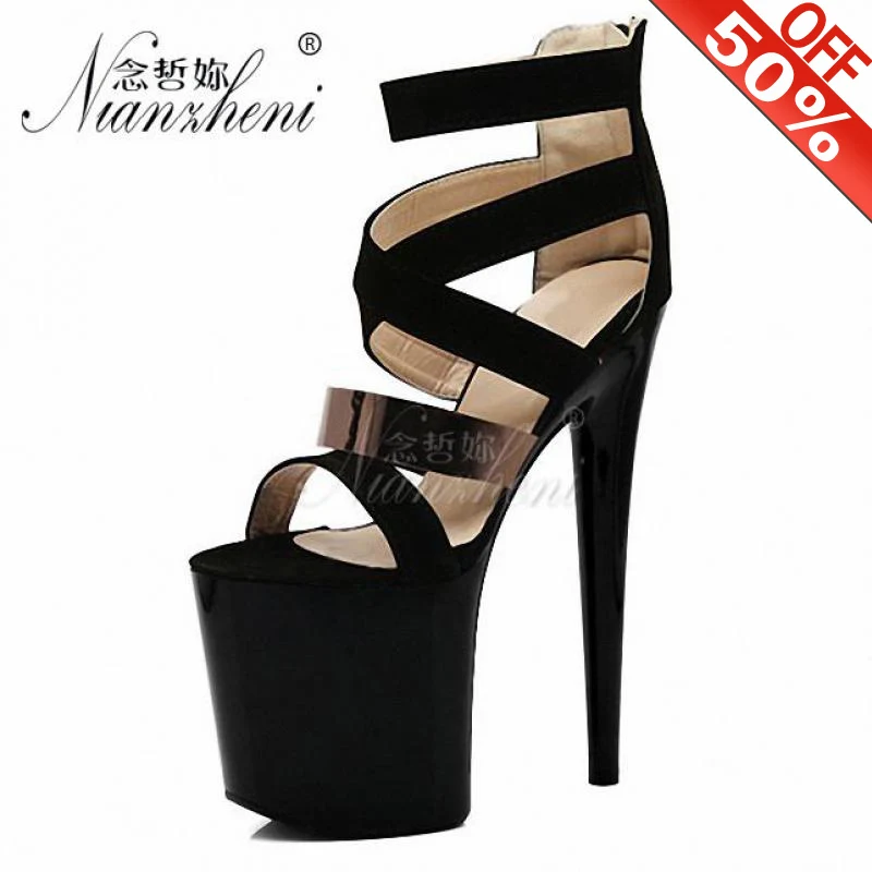 20cm Rome Flock High heels All match Sandals Nightclub Stage Show Sexy Stripper heels Models Party Full dress Pole dance shoes
20cm Rome Flock High heels All match Sandals Nightclub Stage Show Sexy Stripper heels Models Party Full dress Pole dance shoes