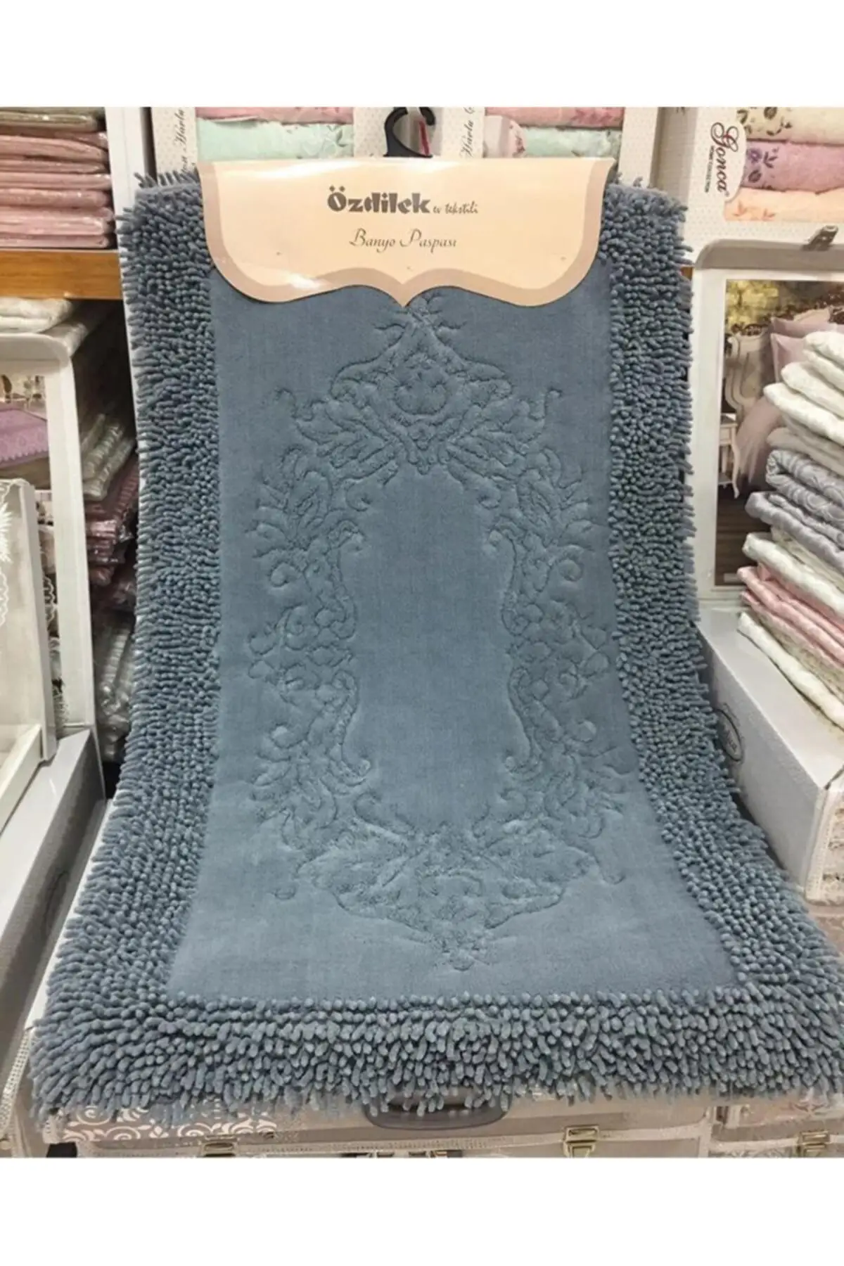 2 piece Bathroom Mat Digital Print Cotton 2'li Figured Slip-Resistant Outsole Gray 40x60 60x100
2 piece Bathroom Mat Digital Print Cotton 2'li Figured Slip-Resistant Outsole Gray 40x60 60x100