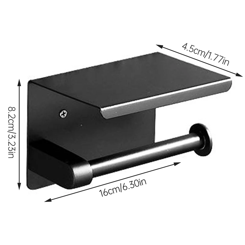 Paper Towel Hanger Toilet Paper Holder Tissue Roll Holder With Shelf Stainless Steel Wall Mounted Rack For Bathroom Black
Paper Towel Hanger Toilet Paper Holder Tissue Roll Holder With Shelf Stainless Steel Wall Mounted Rack For Bathroom Black