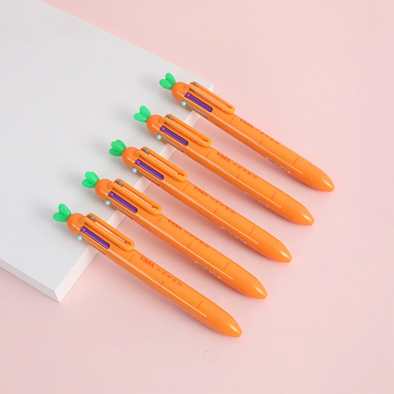 1PC Cute Carrot Shape 6 Colors Ballpoint Pen Kawaii Cartoon Rollerball Pen School Office Supply Gift Stationery
1PC Cute Carrot Shape 6 Colors Ballpoint Pen Kawaii Cartoon Rollerball Pen School Office Supply Gift Stationery