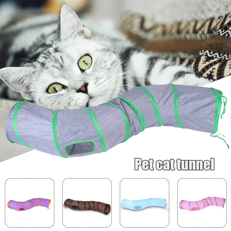 S Shaped Cat Tunnel Curved Foldable Collapsible Dog Movement Channel Toy for Pet Puppy Kitten Rabbit 2 Way In & Out PW
S Shaped Cat Tunnel Curved Foldable Collapsible Dog Movement Channel Toy for Pet Puppy Kitten Rabbit 2 Way In & Out PW