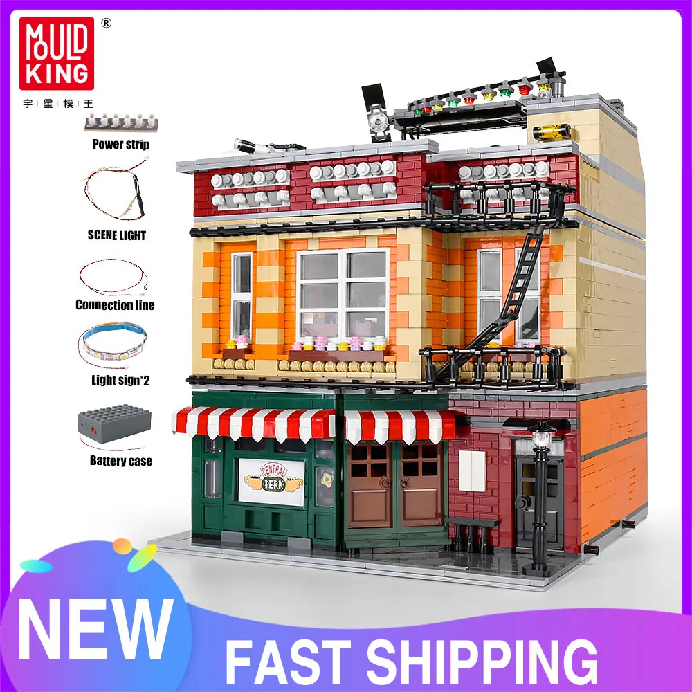 MOULD KING 16014 Central Park With Led Light Street View MOC-34463 Coffee Store Assembly Building Blocks Kids Birthday Gifts Toy 
MOULD KING 16014 Central Park With Led Light Street View MOC-34463 Coffee Store Assembly Building Blocks Kids Birthday Gifts Toy