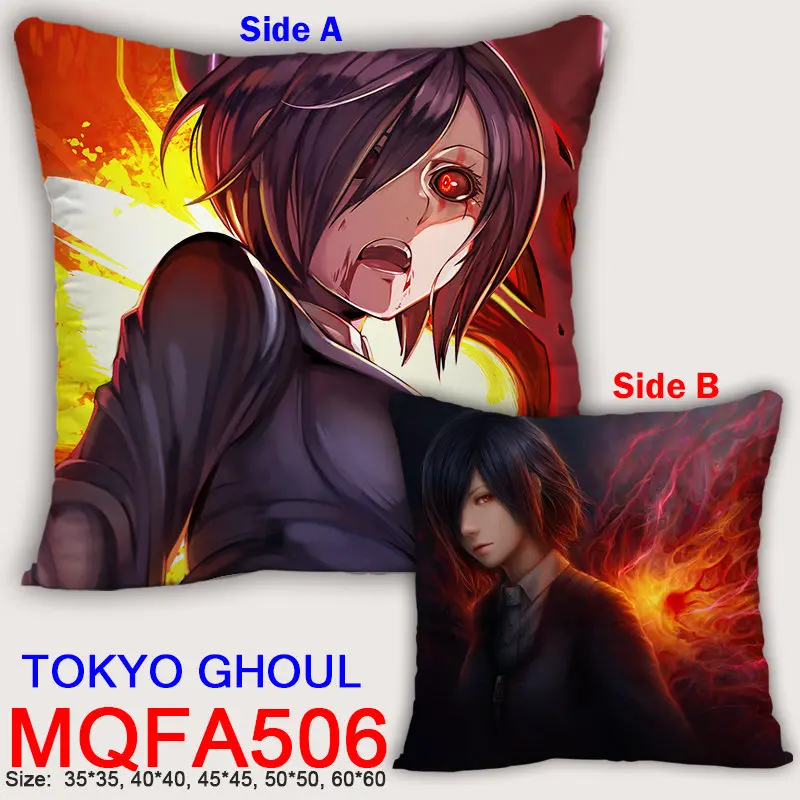 45X45CM 40X40CM Аниме Tokyo Ghoul наволочки для косплея канеки кэна Dakimakura Чехол 3D печать