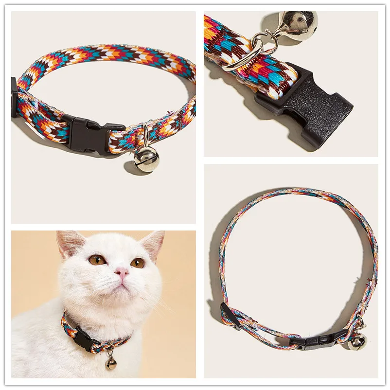 Pet Cat Collar With Bell Necklace Breakaway Fashion Adjustable Kitten Cats Sequin Collar Neck Strap Pet Accessories Pets Supplie
Pet Cat Collar With Bell Necklace Breakaway Fashion Adjustable Kitten Cats Sequin Collar Neck Strap Pet Accessories Pets Supplie