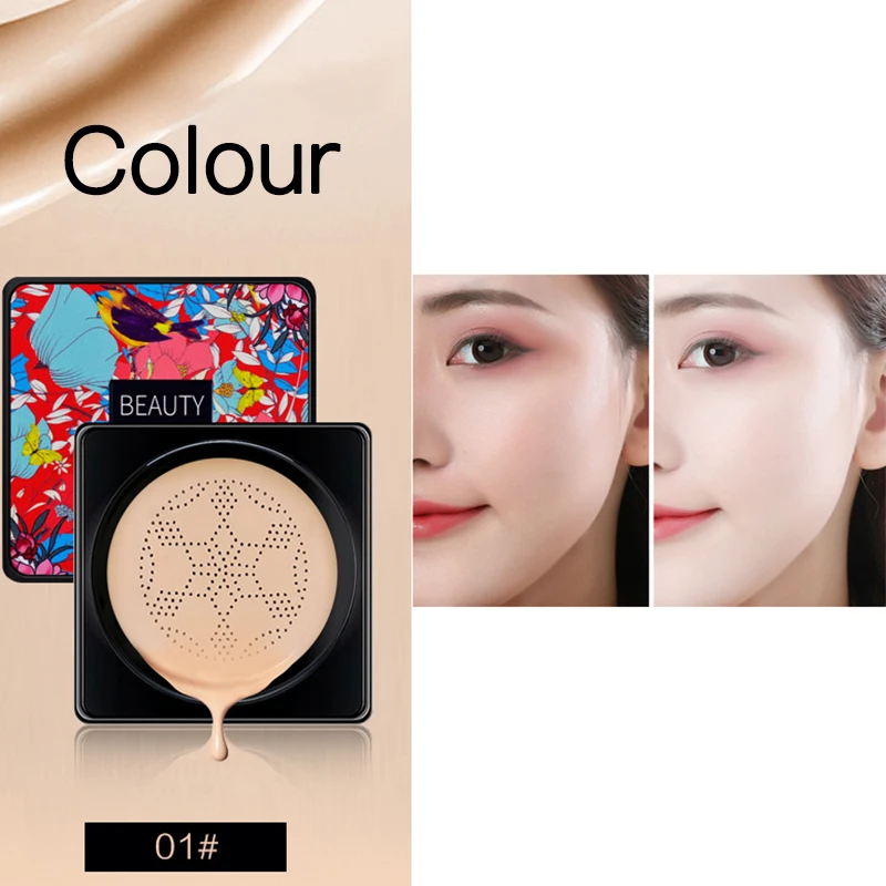 Mushroom Head Air Cushion Waterproof BB&CC Cream Moisturizing No Flaws Brighten Face Foundation Concealer Makeup Cosmetic TSLM
Mushroom Head Air Cushion Waterproof BB&CC Cream Moisturizing No Flaws Brighten Face Foundation Concealer Makeup Cosmetic TSLM