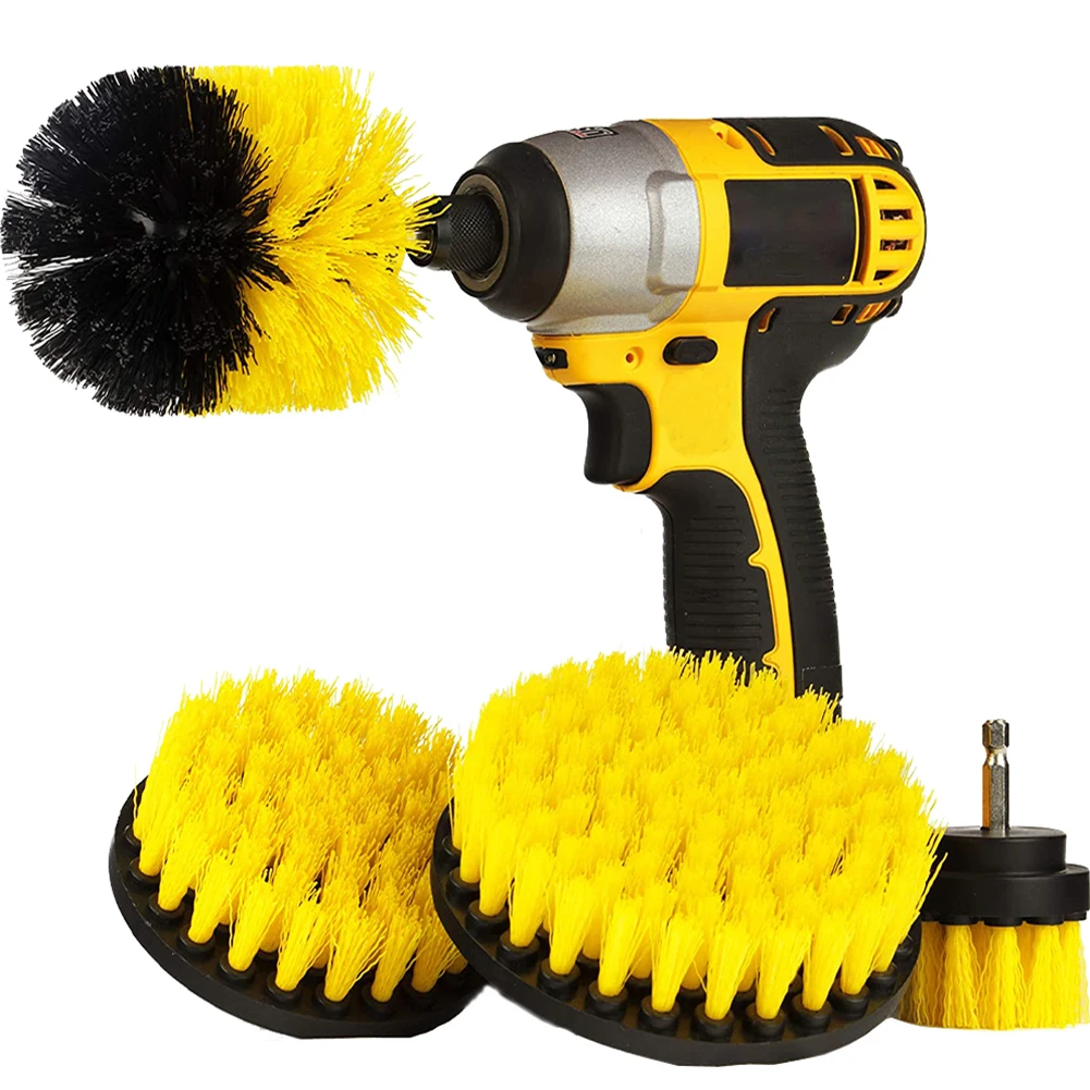 4PCS Electric Drill Cleaning Brush Polishing Brush Electric Drill Brush Set Yellow Cleaning Scrub Brush Kit Brushes Scrubber
4PCS Electric Drill Cleaning Brush Polishing Brush Electric Drill Brush Set Yellow Cleaning Scrub Brush Kit Brushes Scrubber