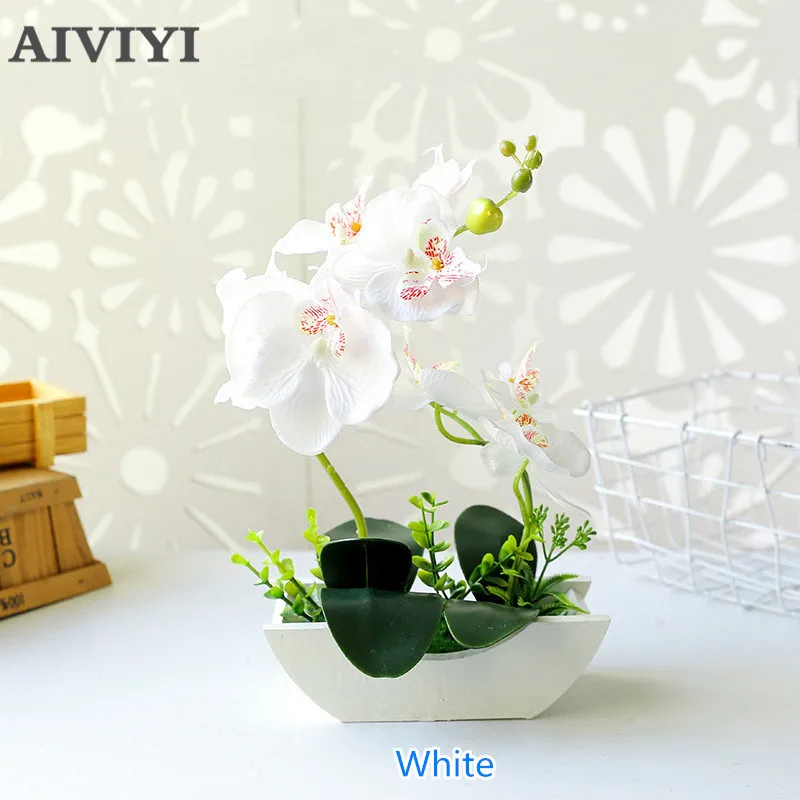 Boat-shaped Tub 2 Fork Butterfly Orchid Bonsai Artificial Creative Decorative Garden Home Decor Desktop Balcony Plant Decoracion
Boat-shaped Tub 2 Fork Butterfly Orchid Bonsai Artificial Creative Decorative Garden Home Decor Desktop Balcony Plant Decoracion