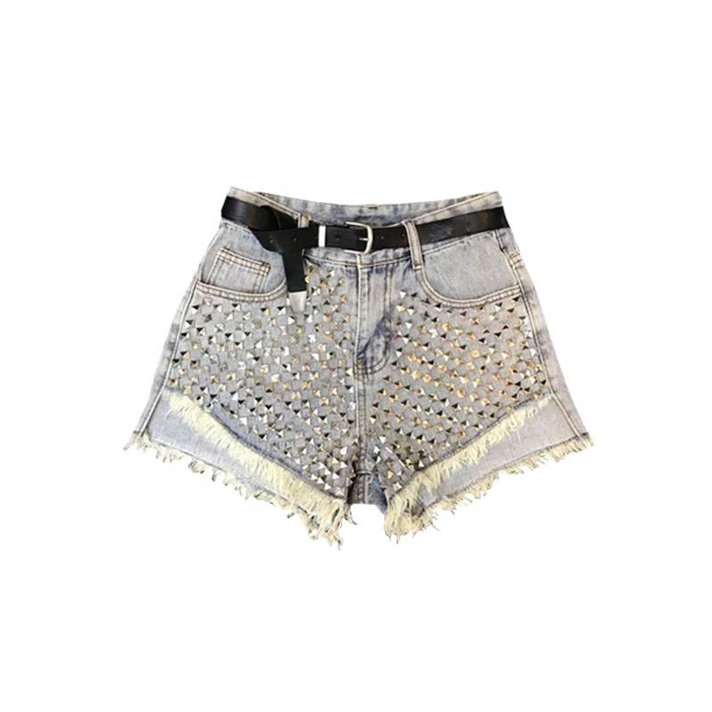 Woman Denim Shorts High Waist Wide-leg Loose Jeans Short 2020 Fashion Vintage Light Blue Rivet Pockets Zipper Fly Female Shorts
Woman Denim Shorts High Waist Wide-leg Loose Jeans Short 2020 Fashion Vintage Light Blue Rivet Pockets Zipper Fly Female Shorts