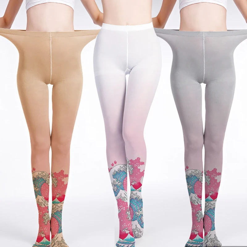 Creative Harajuku Japanese Wave Printing Pantyhose Tights Lolita Girls Pantyhose Women High Elastic Stockings Party Pants
Creative Harajuku Japanese Wave Printing Pantyhose Tights Lolita Girls Pantyhose Women High Elastic Stockings Party Pants