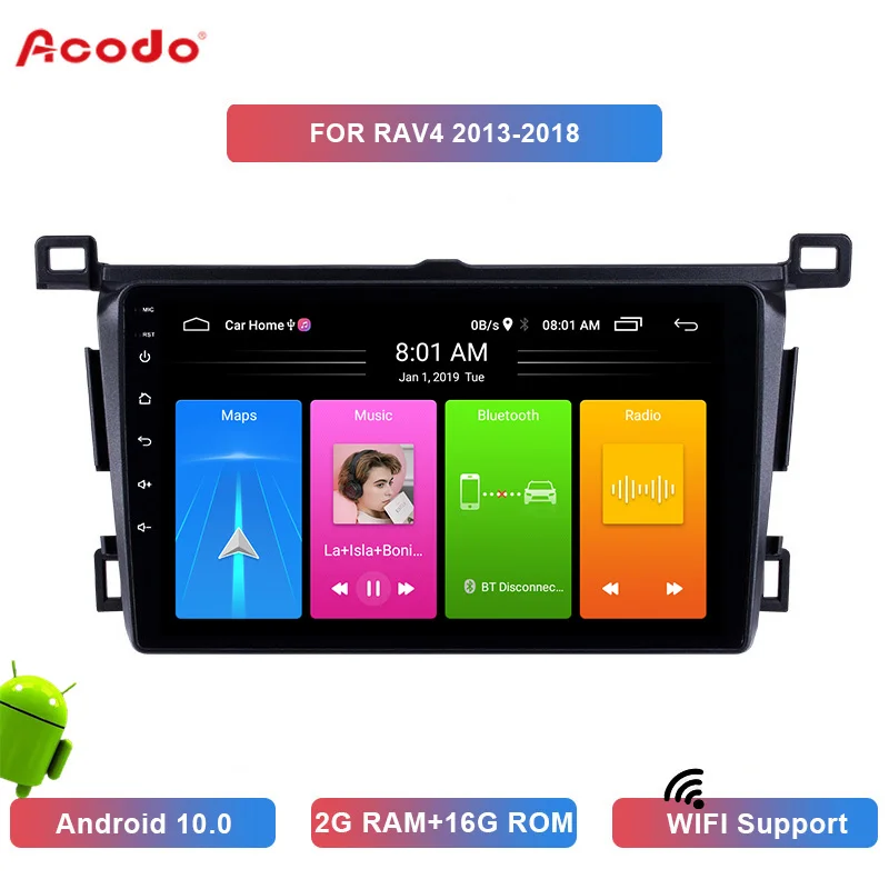 Автомобильный радиоприемник ACODO Android 10,0 для Toyota RAV4 2013-2018 мультимедийный видеоплеер 2Din навигация GPS WIFI стерео
Автомобильный радиоприемник ACODO Android 10,0 для Toyota RAV4 2013-2018 мультимедийный видеоплеер 2Din навигация GPS WIFI стерео