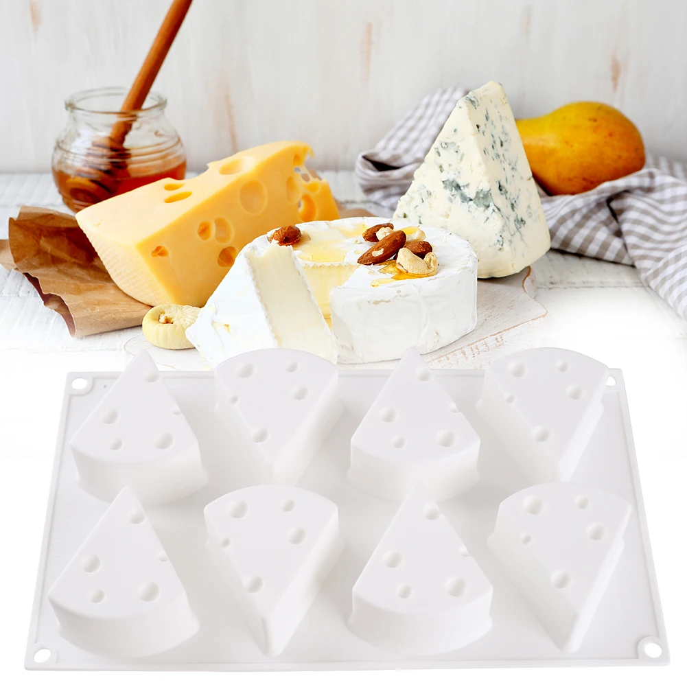 Brand New 8 Hole 3D Cheese Silicone Mold Cake Baking Tray Dessert Decoration Tool Environmentally Friendly For Dropshipping
Brand New 8 Hole 3D Cheese Silicone Mold Cake Baking Tray Dessert Decoration Tool Environmentally Friendly For Dropshipping