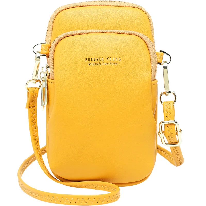 Leather Goods Women's Mobile Phone Bag 2021 New Korean Version of One-shoulder Bag Fashion Simple Slanted Cross-bag Mini Bag
Leather Goods Women's Mobile Phone Bag 2021 New Korean Version of One-shoulder Bag Fashion Simple Slanted Cross-bag Mini Bag