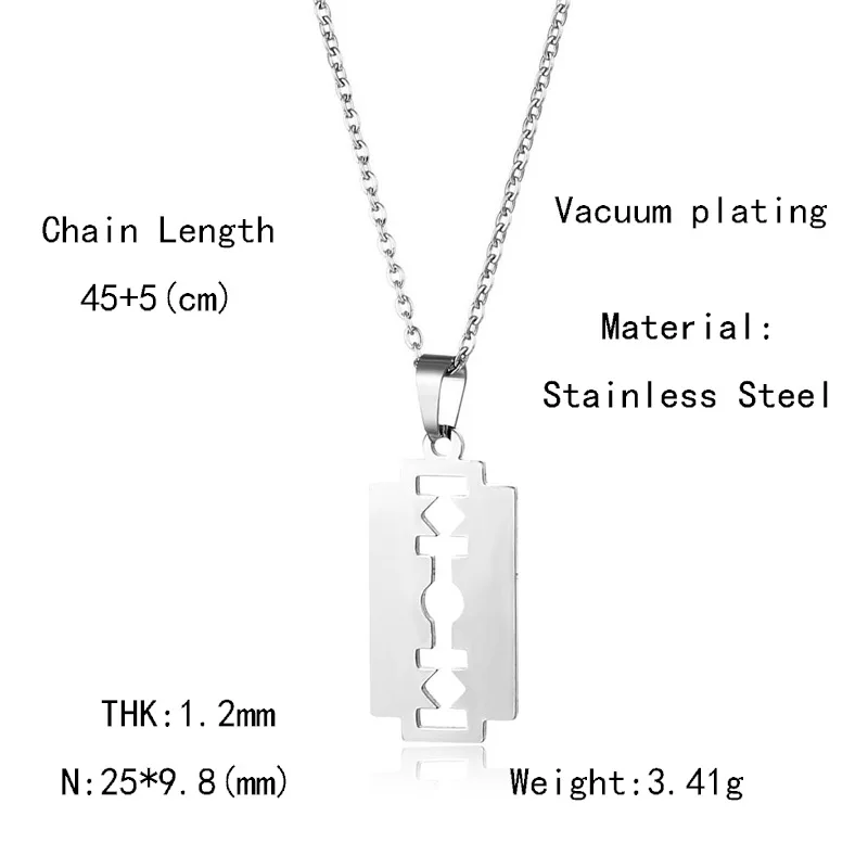 Ожерелье из нержавеющей стали в 16 стилях женское простое длинное ожерелье