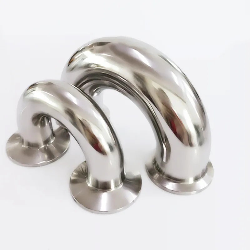 45mm O/D 304 Stainless Steel Sanitary Ferrule 180 Degree Elbow Pipe Fitting Tri Clamp
45mm O/D 304 Stainless Steel Sanitary Ferrule 180 Degree Elbow Pipe Fitting Tri Clamp
