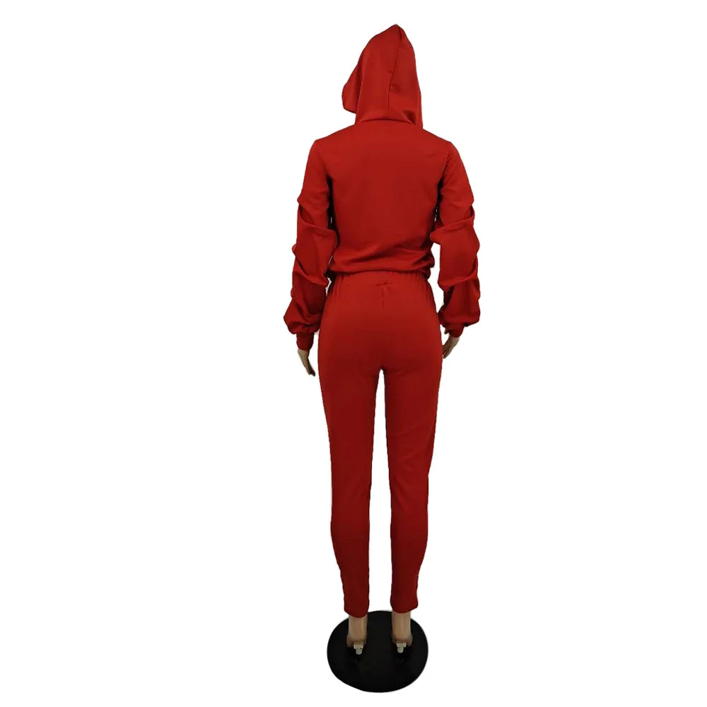 Fashion 2 Piece Set Black Letter Print Tracksuits Women Hooded Zipper Top And Bandage Pants Suit Sporty Outfits Autumn Winter
Fashion 2 Piece Set Black Letter Print Tracksuits Women Hooded Zipper Top And Bandage Pants Suit Sporty Outfits Autumn Winter