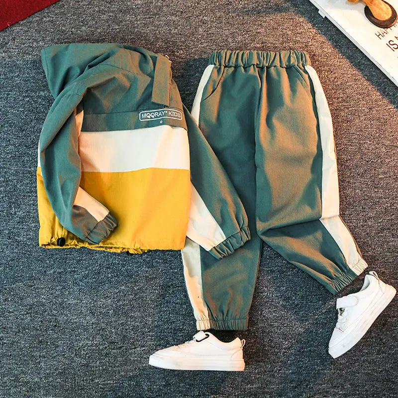 2021 New Boys Sports Set Spring Autumn Casual Toddler Teens Boys Clothes Color Matching Coat Pant Children Clothing Set
2021 New Boys Sports Set Spring Autumn Casual Toddler Teens Boys Clothes Color Matching Coat Pant Children Clothing Set