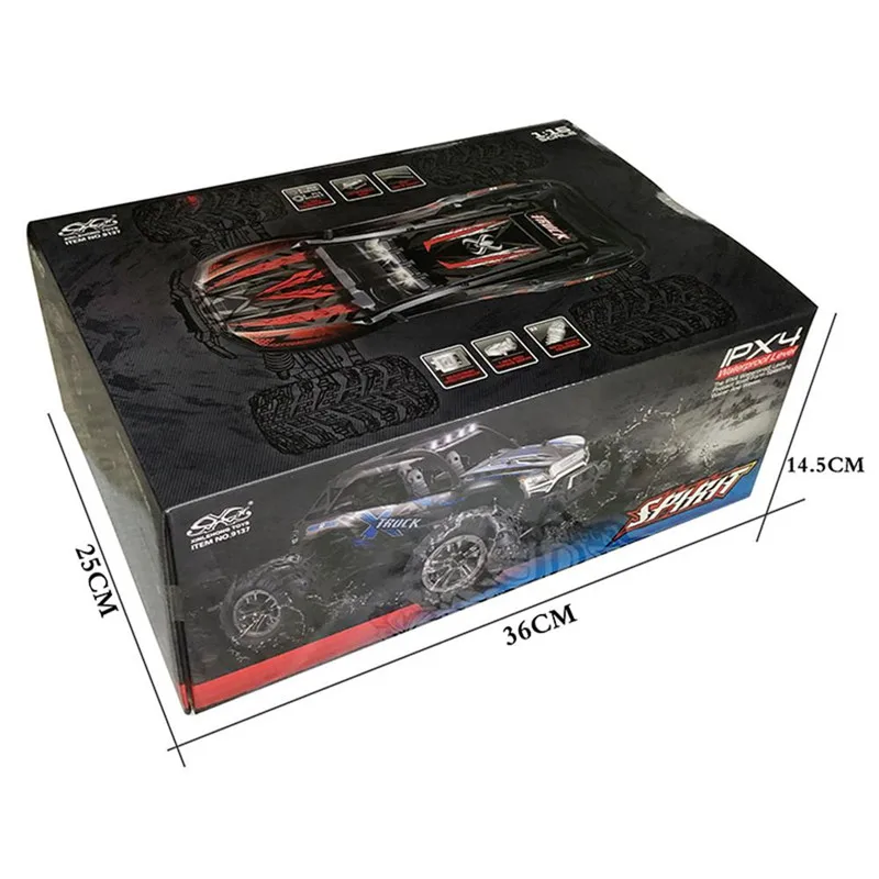 Xinlehong 9137 RC Car 4WD 2.4G 1/16 36km/h Vehicle LED Light Desert Off-Road High Class Truck Remote Control Car RTR Toys
Xinlehong 9137 RC Car 4WD 2.4G 1/16 36km/h Vehicle LED Light Desert Off-Road High Class Truck Remote Control Car RTR Toys